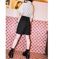 Load image into Gallery viewer, [Ancient Mystery House---Purification Series] ★Chinese-style trousers★ Bottoms, shorts, short pants, with chain, black
