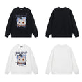 Load image into Gallery viewer, [Satoru Series] ★Tops★ 2color Sweatshirt Unisex Men's Cat Cat Pattern Cat Pattern Cat Black White
