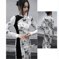 Load image into Gallery viewer, ✿New item! [Da Qinglong Shu Series] ★China style dress★ Cheongsam dress velvet butterfly long length color scheme slimming
