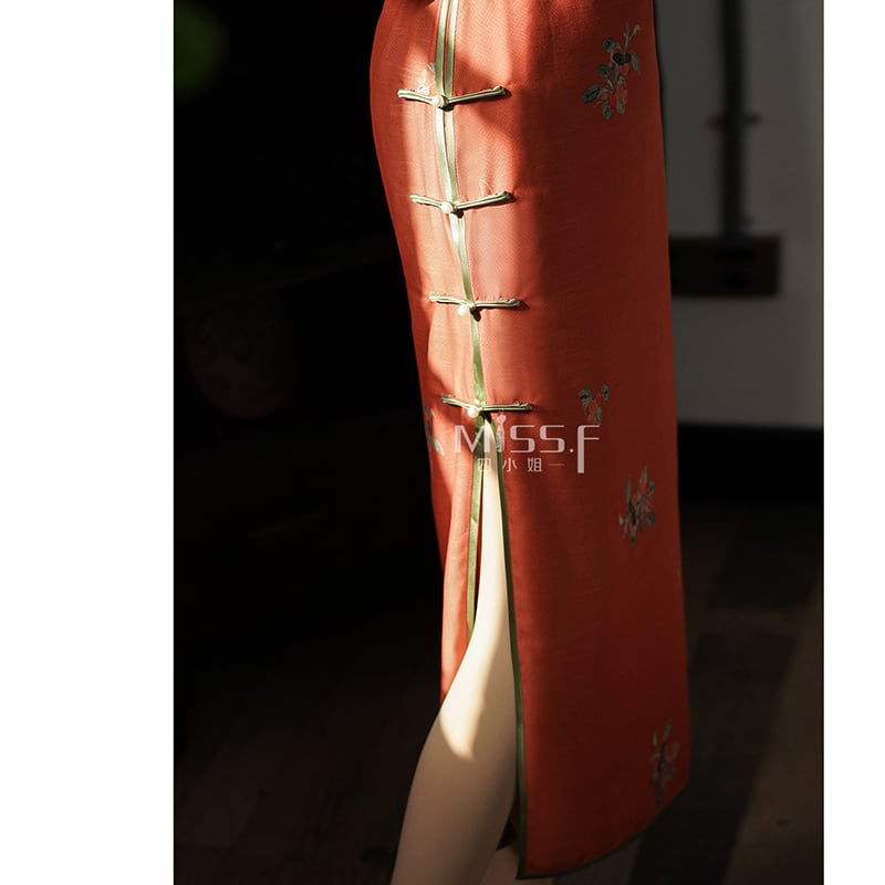 [MISS.F Series]★Cheongsam dress★ Improve your temperament Chinese style dress for ladies, parties, weddings