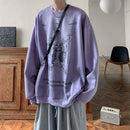 [NANSHI Series] ★Tops★ 3color Sweatshirt Unisex Men's Black Apricot Purple