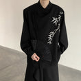 Load image into Gallery viewer, [Illustrated series] ★China style shirt★ Tops Bamboo embroidery Unisex Men's Black Cool
