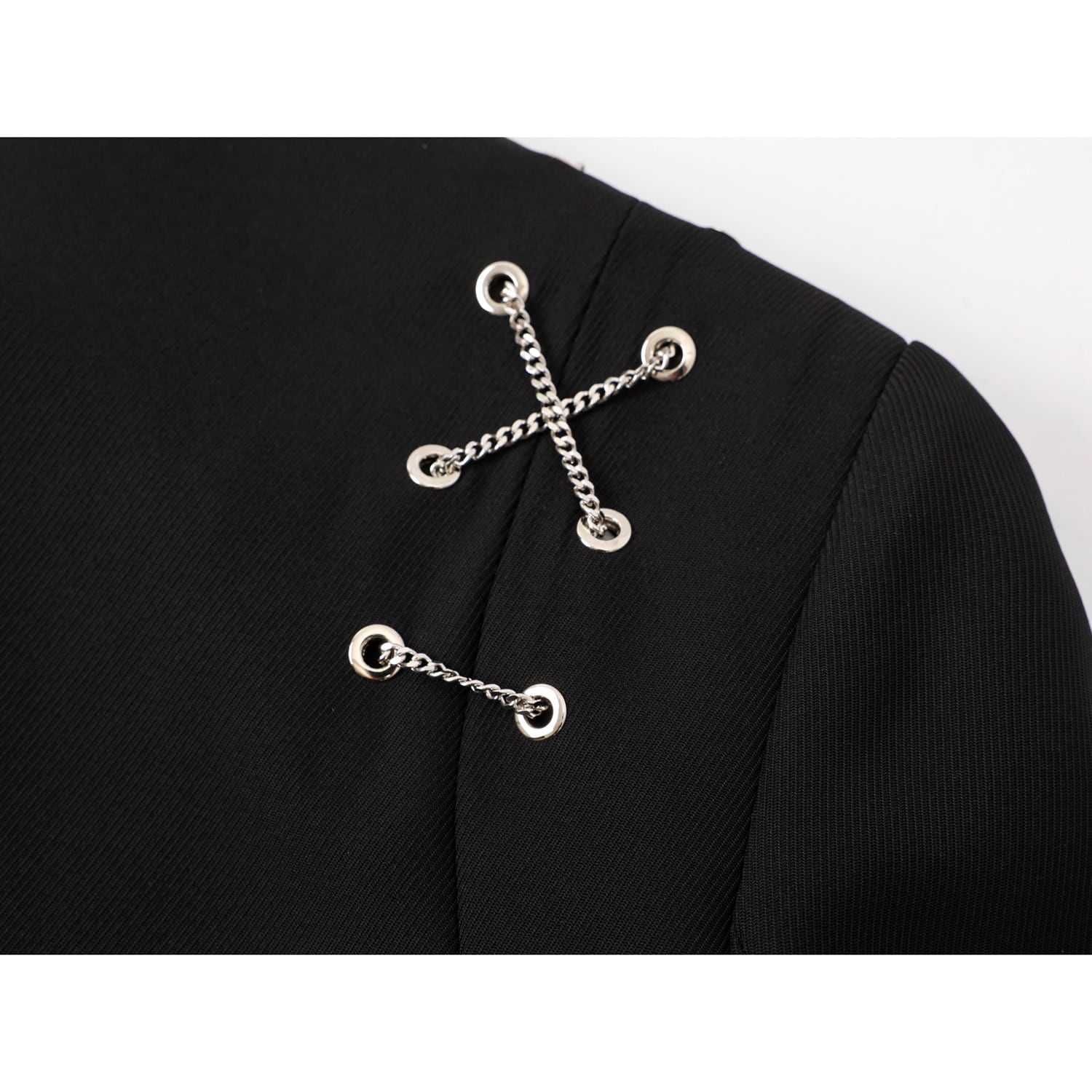 [LHSEN Series]★Outer★ Blazer Jacket Short Length with Metal Chain Ladies