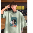 Gallery viewerに画像を読み込む, 【PPGシリーズ】★Tシャツ★ 5color トップス 半袖 男女兼用 メンズ 大きいサイズ スエード 人物
