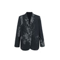 Load image into Gallery viewer, ✿New item! [Big Blue Dragon Series] ★China style outerwear★ Blazer print fashion black black
