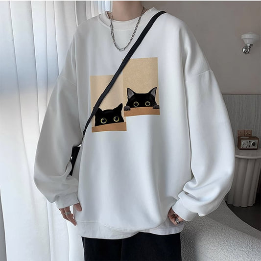 ✿Very popular item! [PPG Series] ★Tops★ 2color Regular type or brushed lining type Unisex Men's Sweatshirt Cat Cat Cat Cute