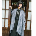 Load image into Gallery viewer, ✿New item! [Kokaisha---Dragon dyeing series] ★China style coat★ Long outerwear, happi coat, outerwear, tie-dye, gray
