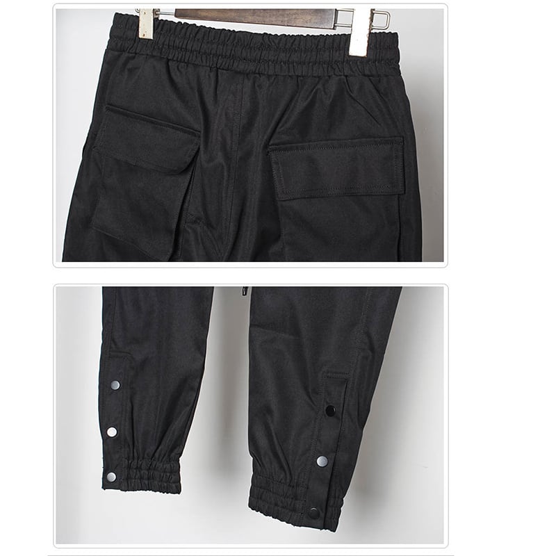 [WL Series]★Casual Pants★ Trousers Bottoms Cool Black Easy to match Harajuku style