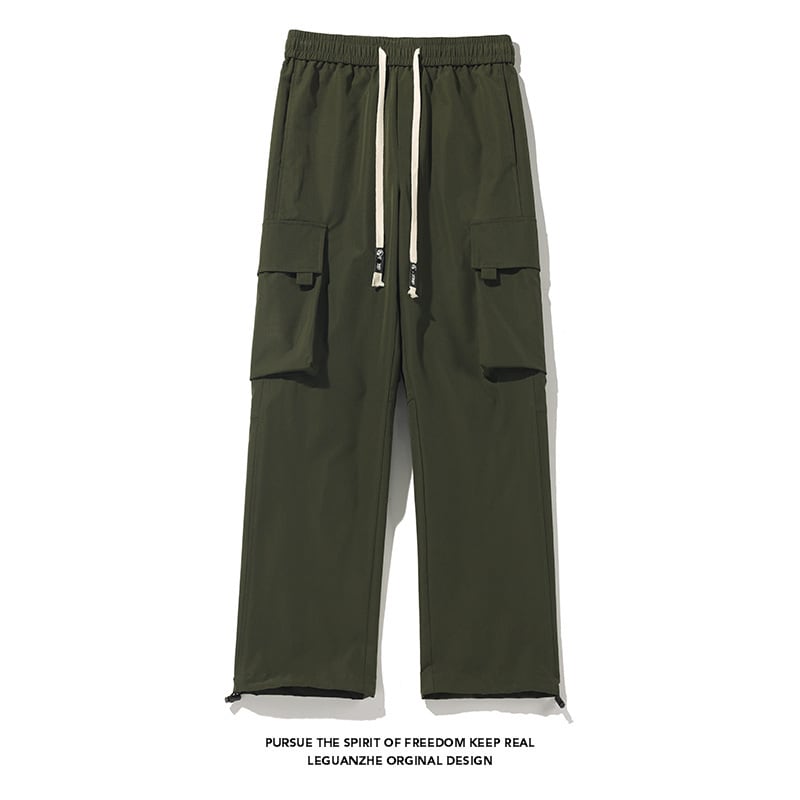 ✿New item! [BIGEMAN Series] ★Casual Pants★ 2color Pants Bottoms Unisex Men's Large Size Black Green