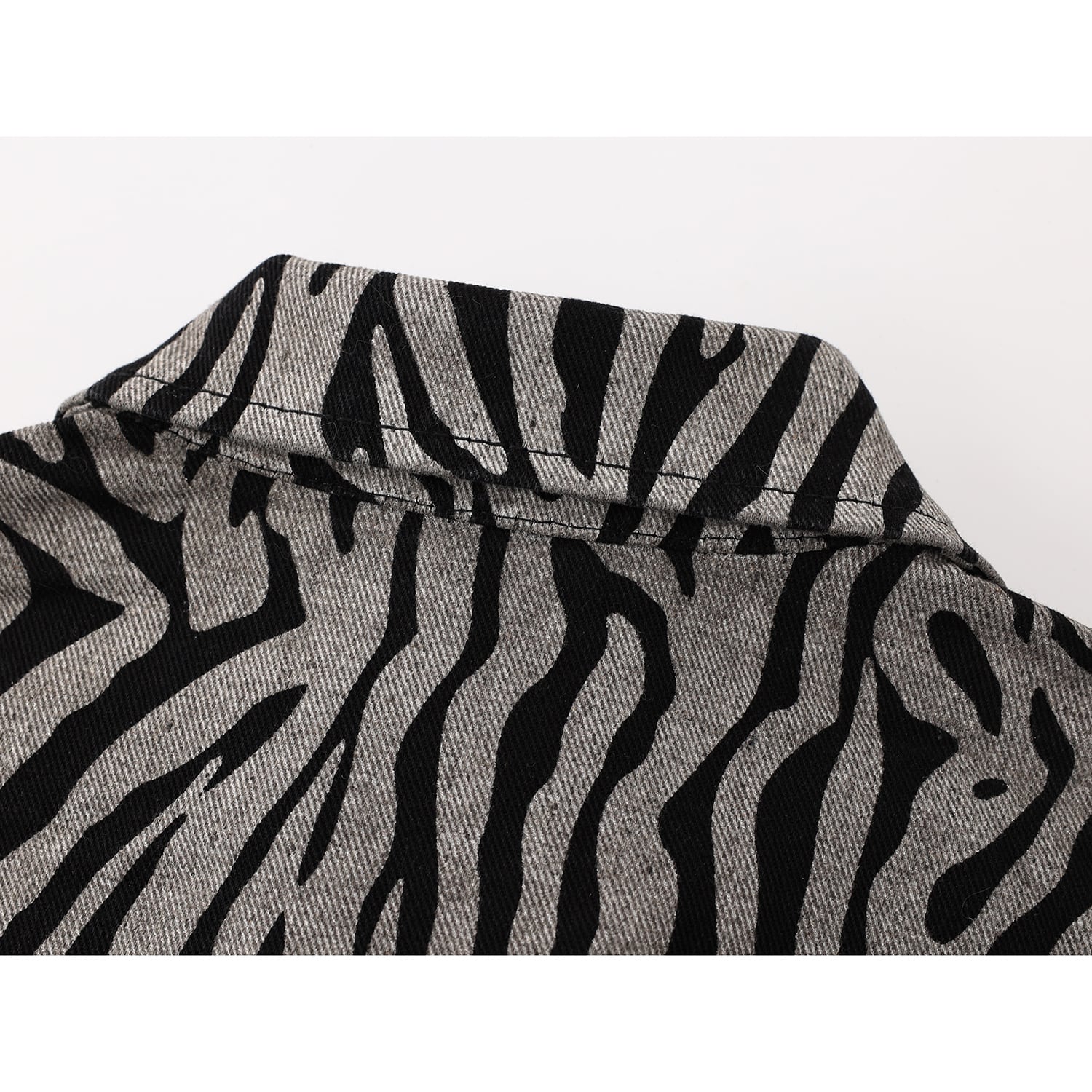 [LHSEN Series] ★Outer★ Jacket Mini Length Women's Fashion Striped Pattern Stripe