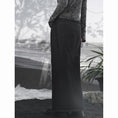 Load image into Gallery viewer, ✿New item! [Big Blue Dragon Series]★China style skirt★Bottoms denim skirt switching black black
