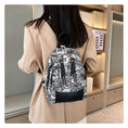 Load image into Gallery viewer, [NANA Series]★Bag★ 3color Rucksack Rucksack Floral Pattern Cute Blue Black Brown
