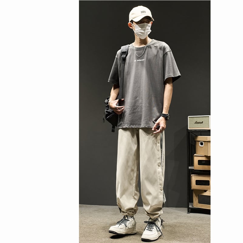 [SZON Series]★Casual pants★ 2color pants bottoms unisex men's color scheme easy to match