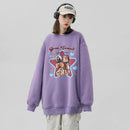 [Fujiiman Series] ★Tops★ 6color Sweatshirt Unisex Men's Cat Cat Black White Green Purple Gray