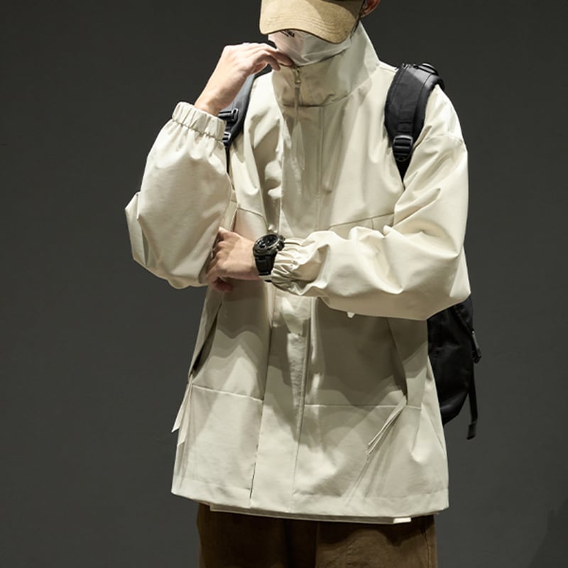 [SZON Series]★Jacket★ 5color Outerwear Unisex Men's Plain Casual Simple Easy to Match