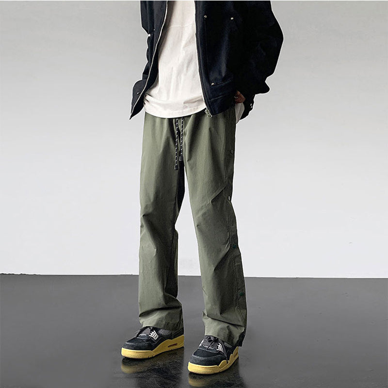 [PV Series] ★Casual pants★ 2 colors Bottoms Unisex Men's Black Green Simple