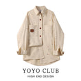 Load image into Gallery viewer, [YOYO CLUB Series]★Shirt★ Long sleeve shirt tops graffiti tod pattern retro denim jacket
