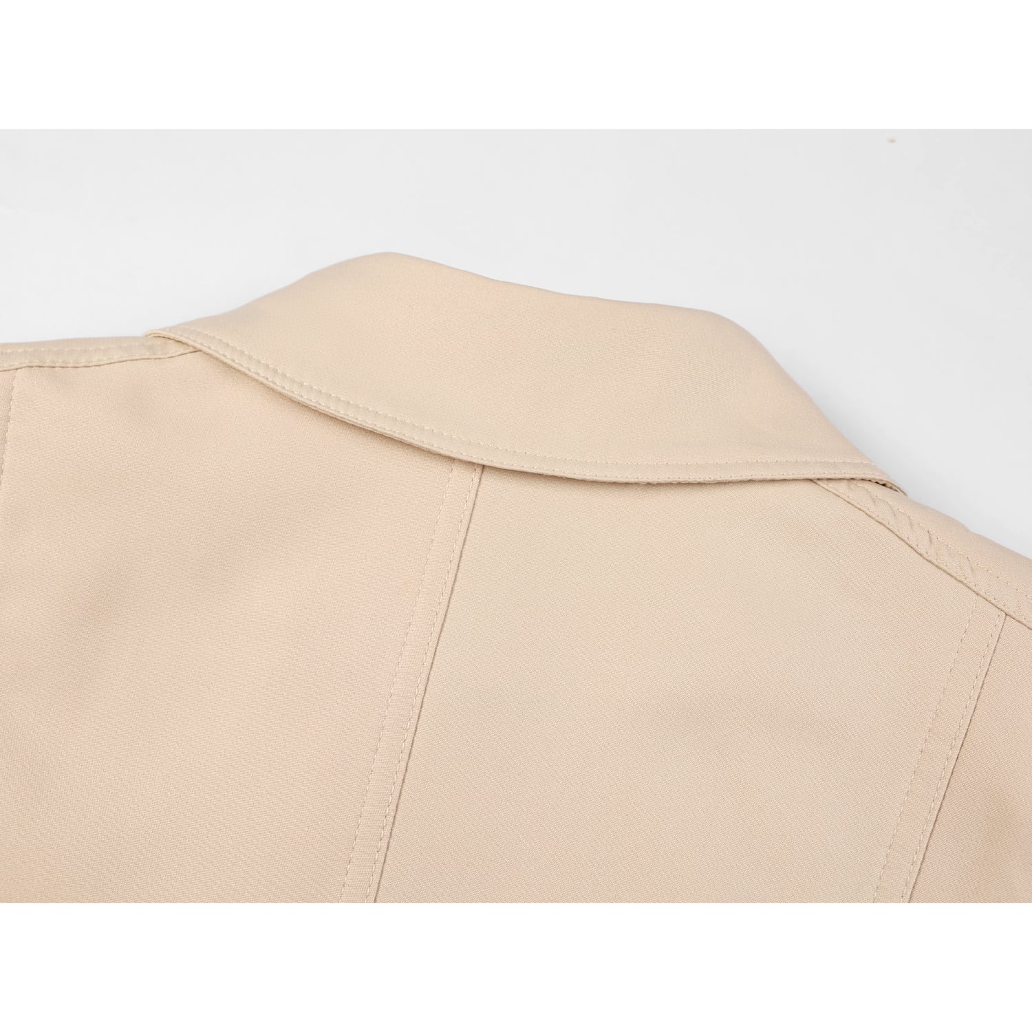 [LHSEN Series]★Outerwear★ Jacket Short Length Khaki Brown Casual Improves Temperament