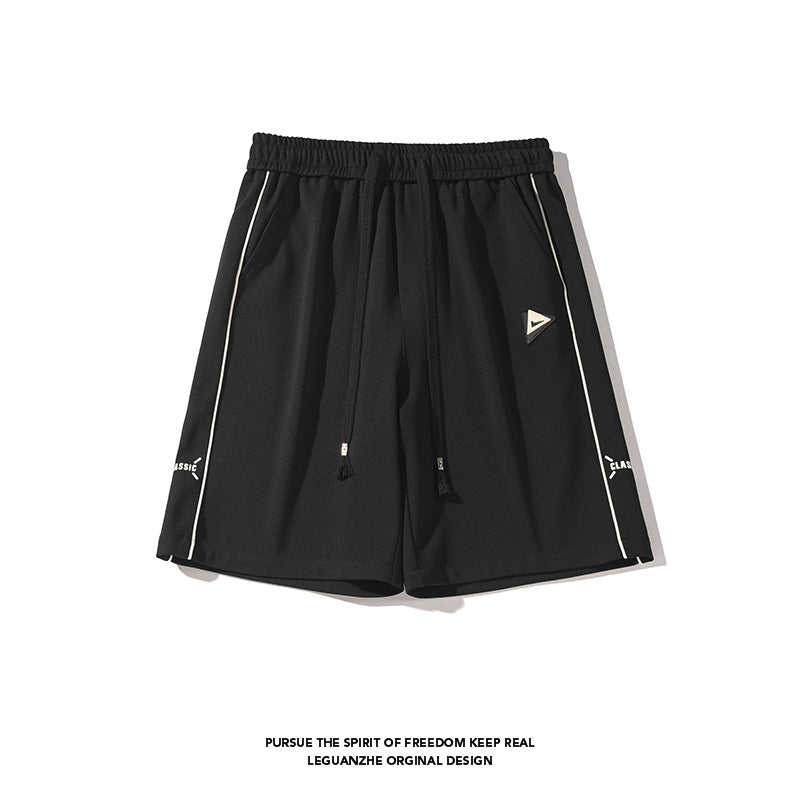 [BIGEMAN Series] ★Shorts★ 2 colors Bottoms Shorts Unisex Men's Sporty Black Beige