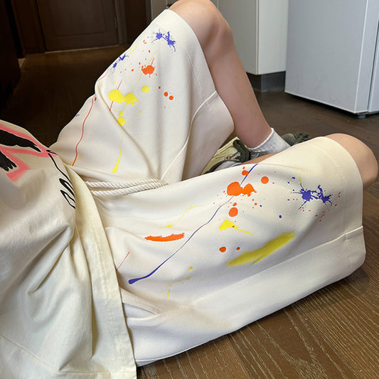 [BIGEMAN Series] ★Shorts★ 2 colors Bottoms Shorts Unisex Men's Casual Graffiti Fashionable