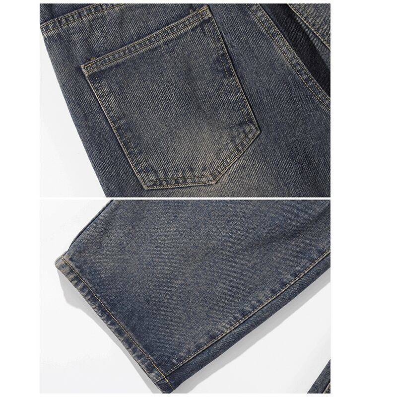 ✿New item! [BIGEMAN Series]★Pants★ 3color Denim Pants Bottoms Unisex Men's Large Size Jeans