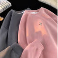 Load image into Gallery viewer, [PPG Series]★Tops★ 4color Suede Unisex Men's Black Beige Pink Dark Gray
