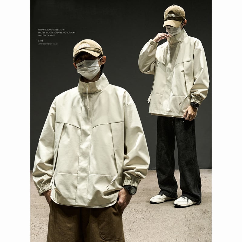 [SZON Series]★Jacket★ 5color Outerwear Unisex Men's Plain Casual Simple Easy to Match