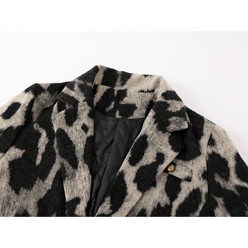 [LHSEN Series]★Outerwear★ Blazer Jacket Leopard Print Women's Fashion Easy to Match