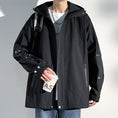 Load image into Gallery viewer, ✿New item! [BIGEMAN Series]★Jacket★ 2color outerwear with hood, unisex, men's, large size, simple, spring/autumn type
