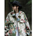 Load image into Gallery viewer, [OULANGSEN Series] ★Jacket★ Outerwear Unisex Men's Large Size Floral Pattern Retro Casual
