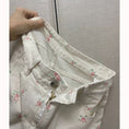 Load image into Gallery viewer, [OURI Series] ★Denim pants★ Trousers Bottoms Floral Casual Cute White Women's Fashionable
