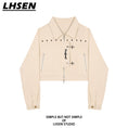 Load image into Gallery viewer, [LHSEN Series] ★Outer★ 2color Jacket Mini Length Women's Fashion Black Apricot
