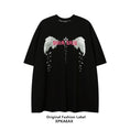 Load image into Gallery viewer, [XPKAEAX Series] ★T-shirt★ Tops Short Sleeve Wings Unisex Men's Women's Fashion Black White
