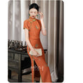 Load image into Gallery viewer, [MISS.F Series]★Cheongsam dress★ Improve your temperament Chinese style dress for ladies, parties, weddings
