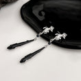 Load image into Gallery viewer, [Picalela Series]★China Style Earring★ Earrings Accessories Women's Long Length Improves Temperament Black
