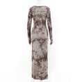 Load image into Gallery viewer, [Gagaopt Series] ★One Piece★ Slit Print Ladies Slimming Easy to Match Neck
