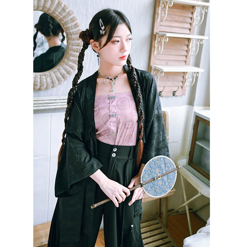 [Kokaisha---Butterfly Gin Series] ★Chinese-style top★ Happi coat, outerwear, unique, embroidered, butterfly, retro, easy to match