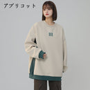 [Fujiiman Series] ★Tops★ 3color Sweatshirt Unisex Men's Round Neck Color Scheme Casual