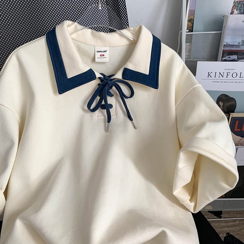 ✿大人気商品！【YOUZHIシリーズ】★トップス★ 3color 男女兼用 メンズ POLOネック 夏服 半袖 ベージュ ネイビー グリーン