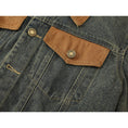 Load image into Gallery viewer, [LHSEN Series] ★Outer★ Denim Jacket Jacket Jeans Mini Length Ladies Color Scheme
