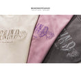 Load image into Gallery viewer, [Satoru Series]★Tops★ 3color Sweatshirt Embroidery Rose Unisex Men's Gray Apricot Pink
