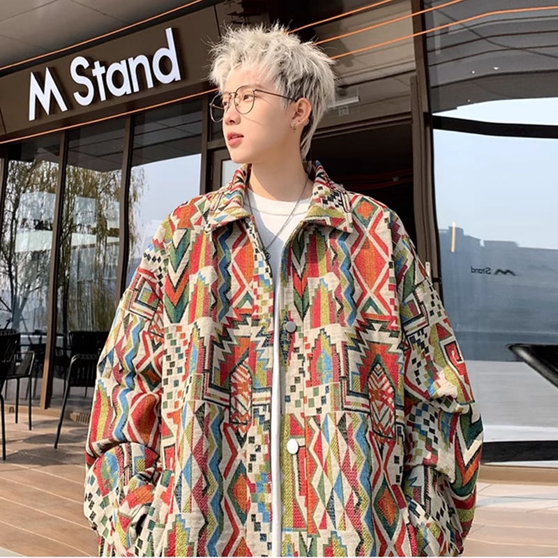 [BIGEMAN Series] ★Jacket★ 2color outerwear unisex men's ethnic style casual easy to match