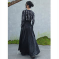 Load image into Gallery viewer, ✿New item! [Da Qinglong Shu series]★China style skirt★Bottoms Hanfu skirt Long length skirt Black Black Chinese clothes
