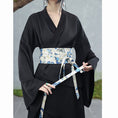 Load image into Gallery viewer, ✿New item! [Da Qinglong Shu Series]★Chinese style dress★ Belted dress Hanfu dress V neck long length Black Black
