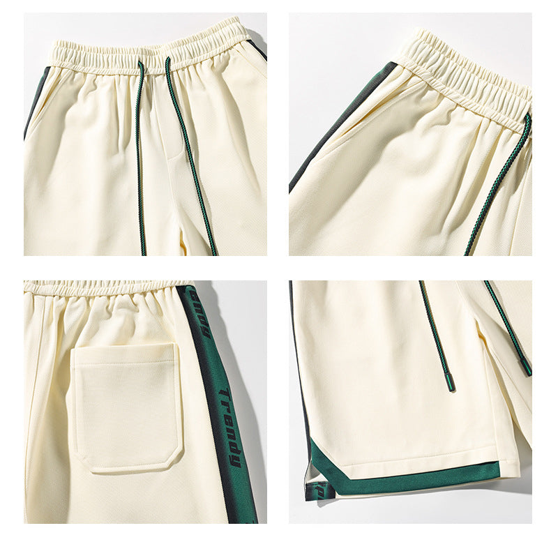 [BIGEMAN Series] ★Shorts★ 2 colors Bottoms Shorts Unisex Men's Sporty Color Scheme Easy to Match