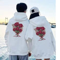 Load image into Gallery viewer, [GEBOXUAN Series] ★Parker★ 2color Tops Unisex Men's Rose Print Couple Clothes Black White
