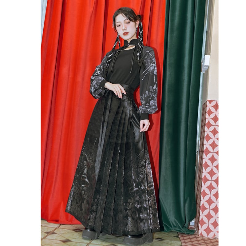 ✿New item! [Kokaisha --- Kaiten Series] ★Chinese style skirt★ Bottoms, Maki skirt, Hanfu skirt, easy to match