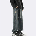 Load image into Gallery viewer, [XGY Series]★Trousers★ 2color Denim Pants Bottoms Unisex Men's Easy to Match Blue Black
