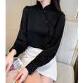 Load image into Gallery viewer, [SSCS Series]★China style tops★ Shirt 3color Chinese style shirt long sleeve black white red
