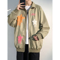 Load image into Gallery viewer, [ZUNKUN series]★Jacket★ 3color outerwear unisex men's suede star pattern brown black green
